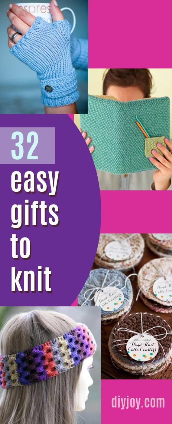 Easy Knitting Ideas for Gifts - Pinterest Best Knit Projects With Tutorial and Step by Step Instructions