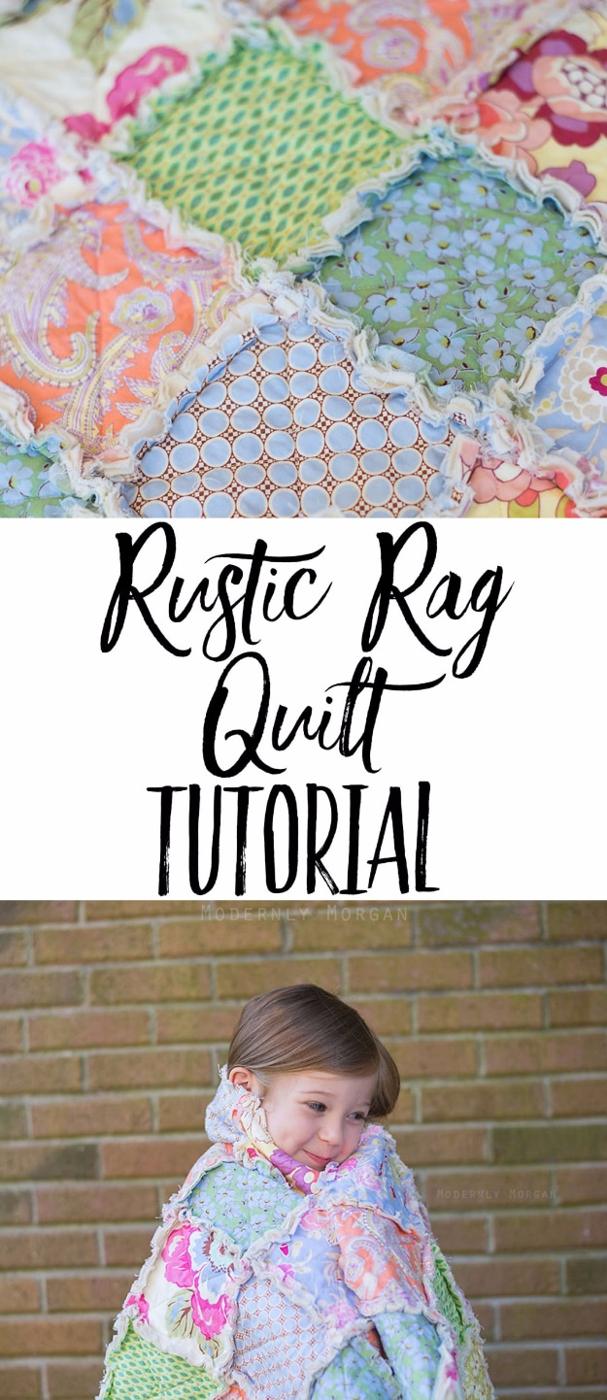 Best Quilting Projects for DIY Gifts - Rustic Rag Quilt Tutorial - Things You Can Quilt and Sew for Friends, Family and Christmas Gift Ideas - Easy and Quick Quilting Patterns for