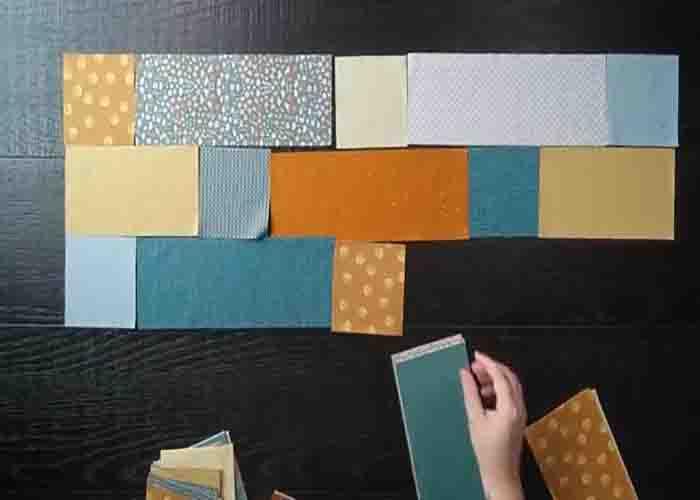 Assembling the stackabond quilt top
