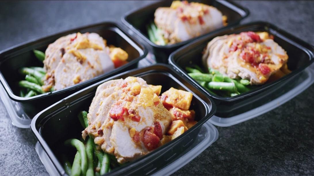 Slow Cooker Chipotle Orange Pork Loin with Sweet Potatoes