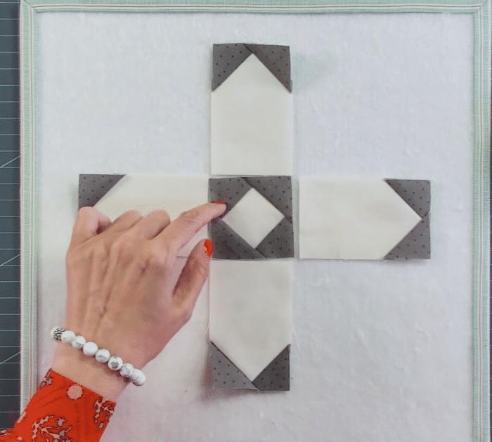 Materials for Snowflake Day Quilt