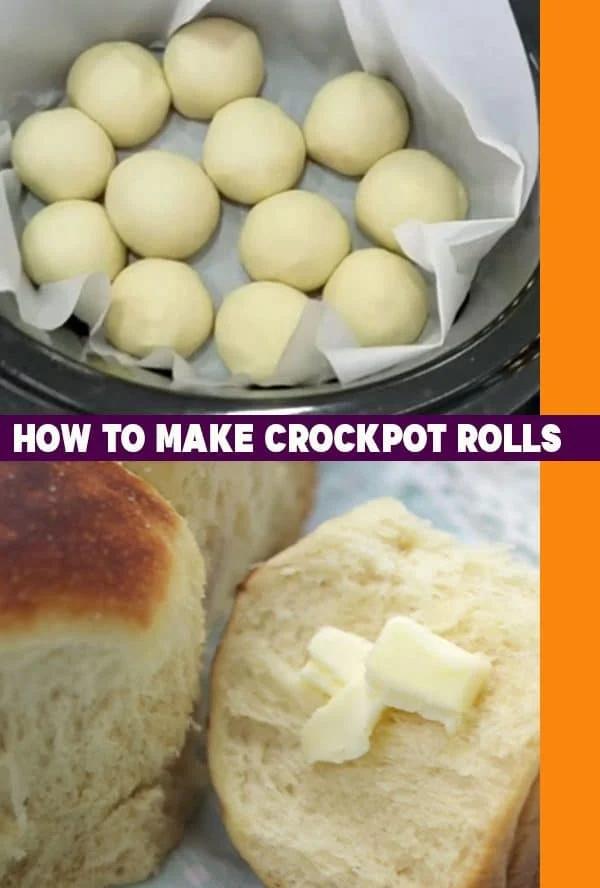 Easy Bread Recipes - Crockpot Roll Recipe -How to Make Rolls In A Crockpot - Slow Cooker Bread Recipe