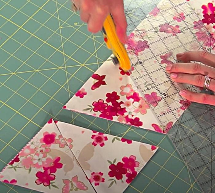 Bunting banner made with upcycled scrap fabrics