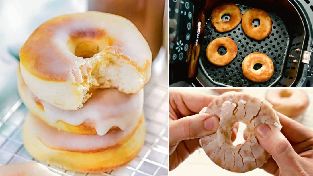 How to Make Soft Air Fryer Glazed Donuts
