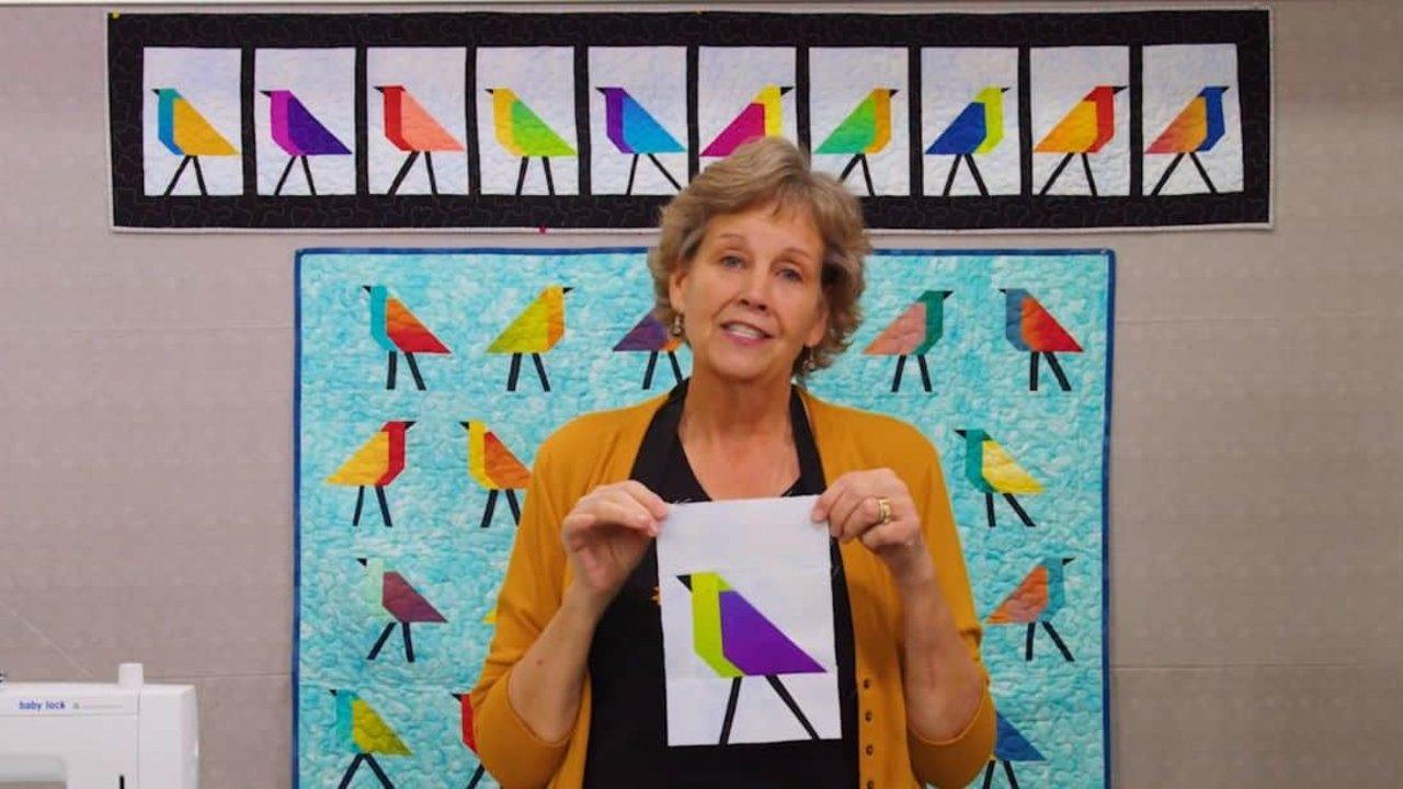 Block Lotto Bird Quilt