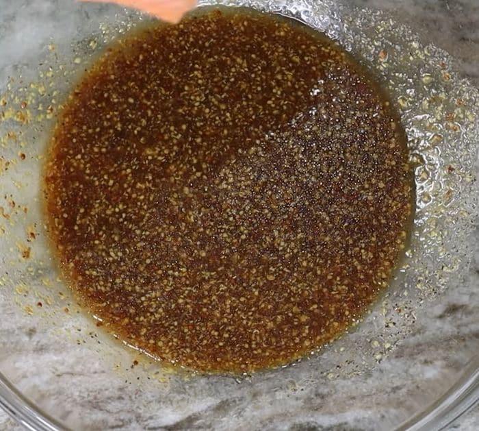 salmon sauce in a bowl