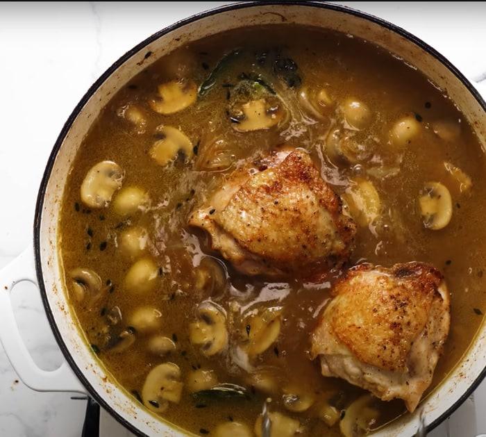 Boiling Chicken Fricasse