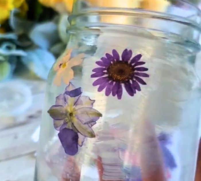 Easy Flower Fairy Light Jar Materials