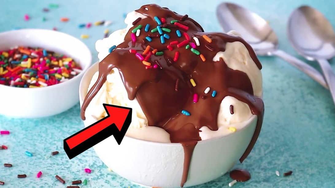 Easy 2-Ingredient Homemade Magic Chocolate Shell Recipe