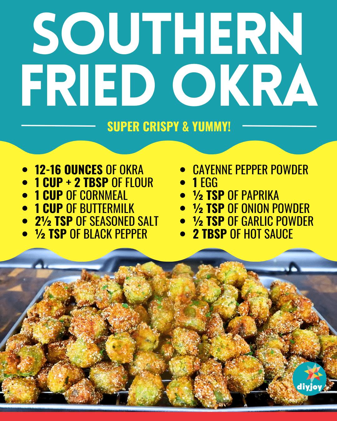 Easy Southern Crispy Fried Okra Recipe