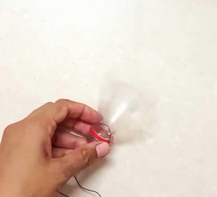 Attach Wire To People Planter - DIY Garden