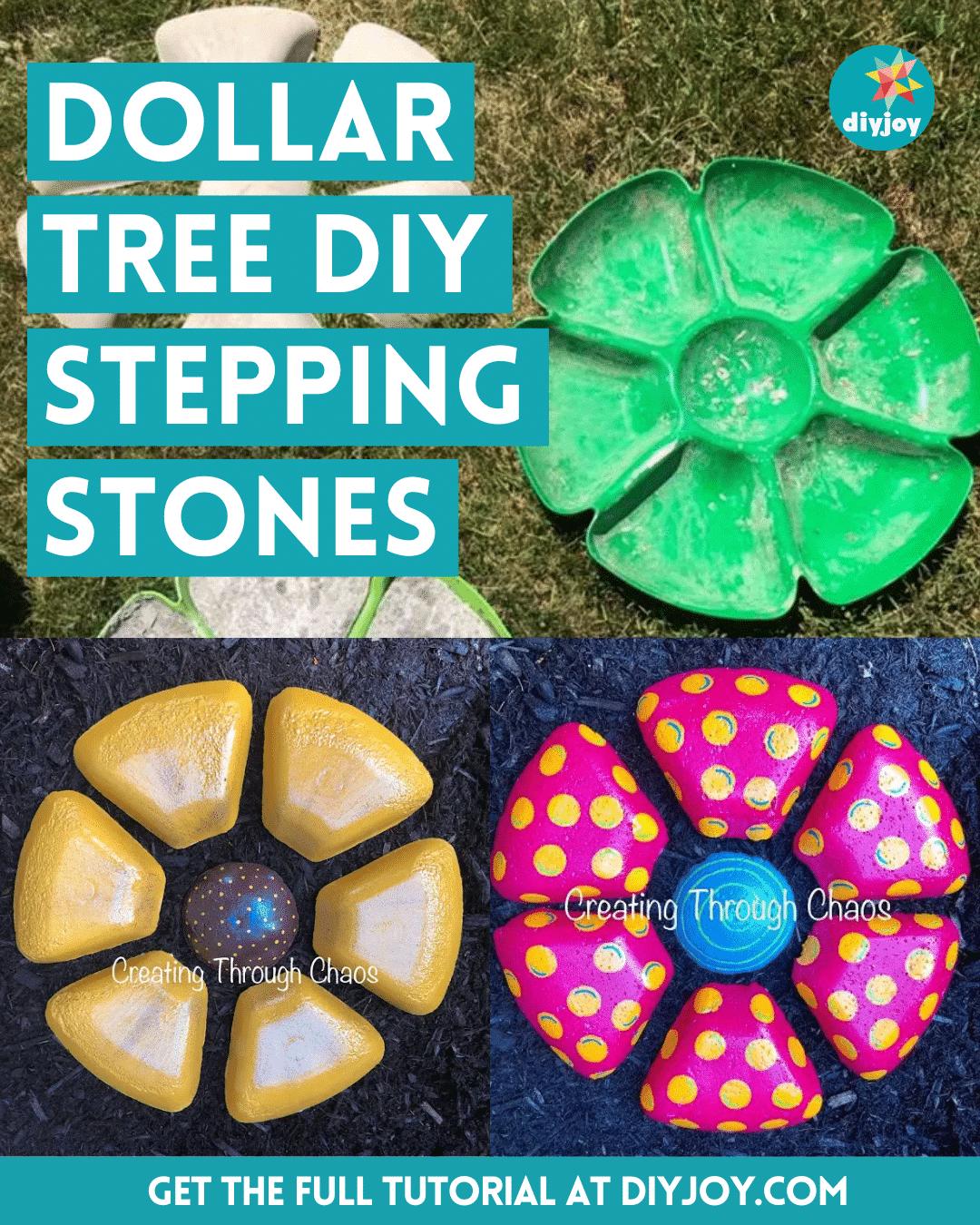 Easy Dollar Tree DIY Stepping Stones Tutorial