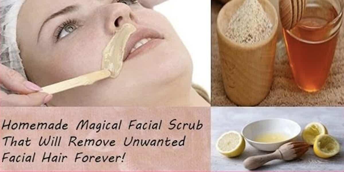 She Makes An Amazing Facial Scrub That Will Remove Unwanted Facial Hair Forever!