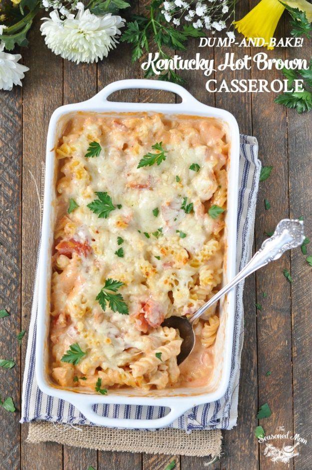 Dump and Bake Kentucky Hot Brown Casserole, an idea worth saving for later and a popular choice on this list