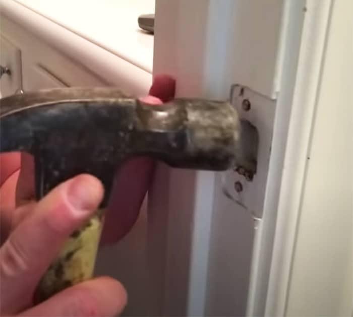 How To fix Strike plate and door alignment - Use toothpick to fill in old screw holes