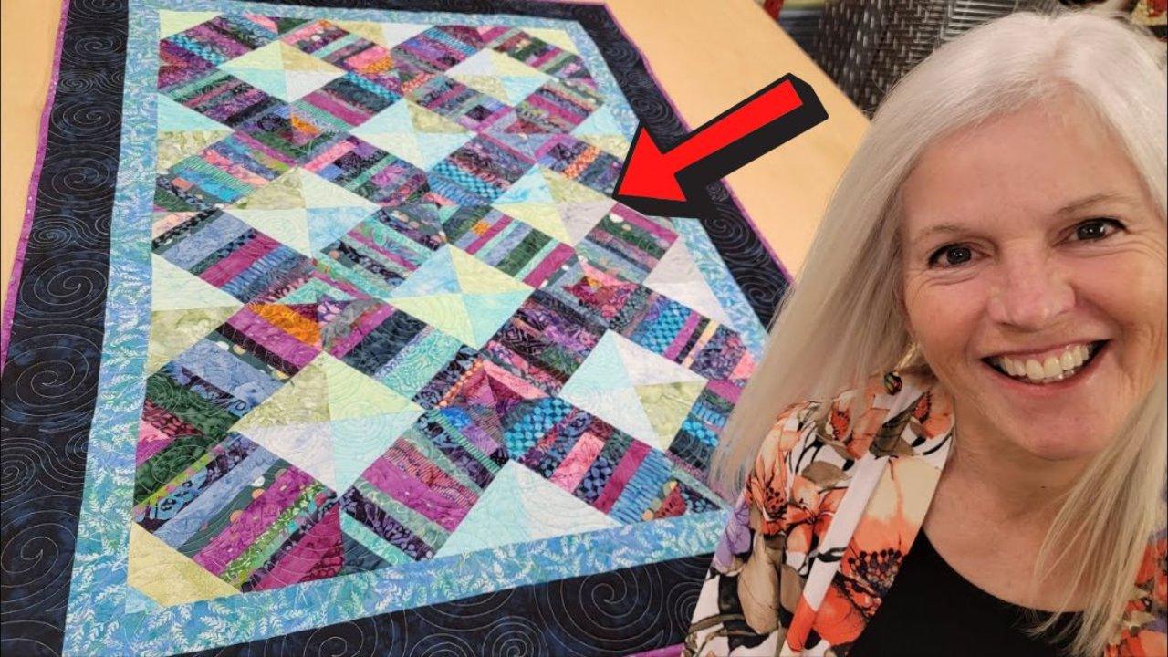 Donna’s Scrappy Lattice Quilt