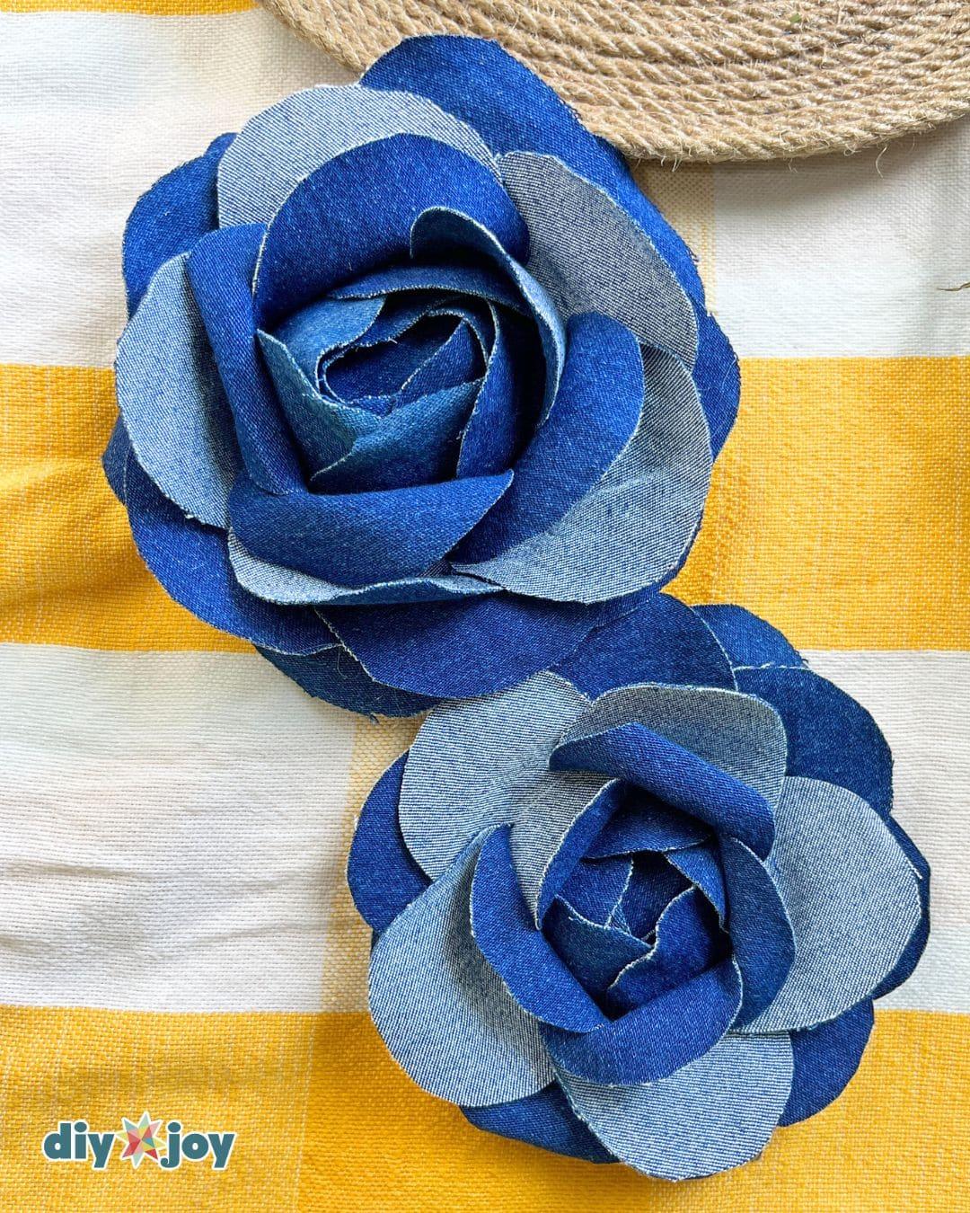 Denim Rose Denim Crafts — denim flower tutorial