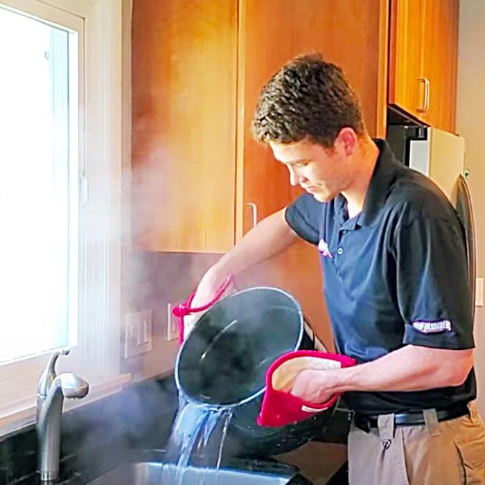 How To Clean A Drain With Boiling Water - Use Dawn Liquid To Clean A Drain - Easy Non Toxic Drain Cleaner