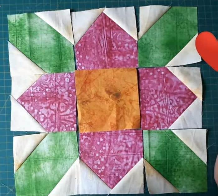 Easy Flower Block Tutorial Quilt