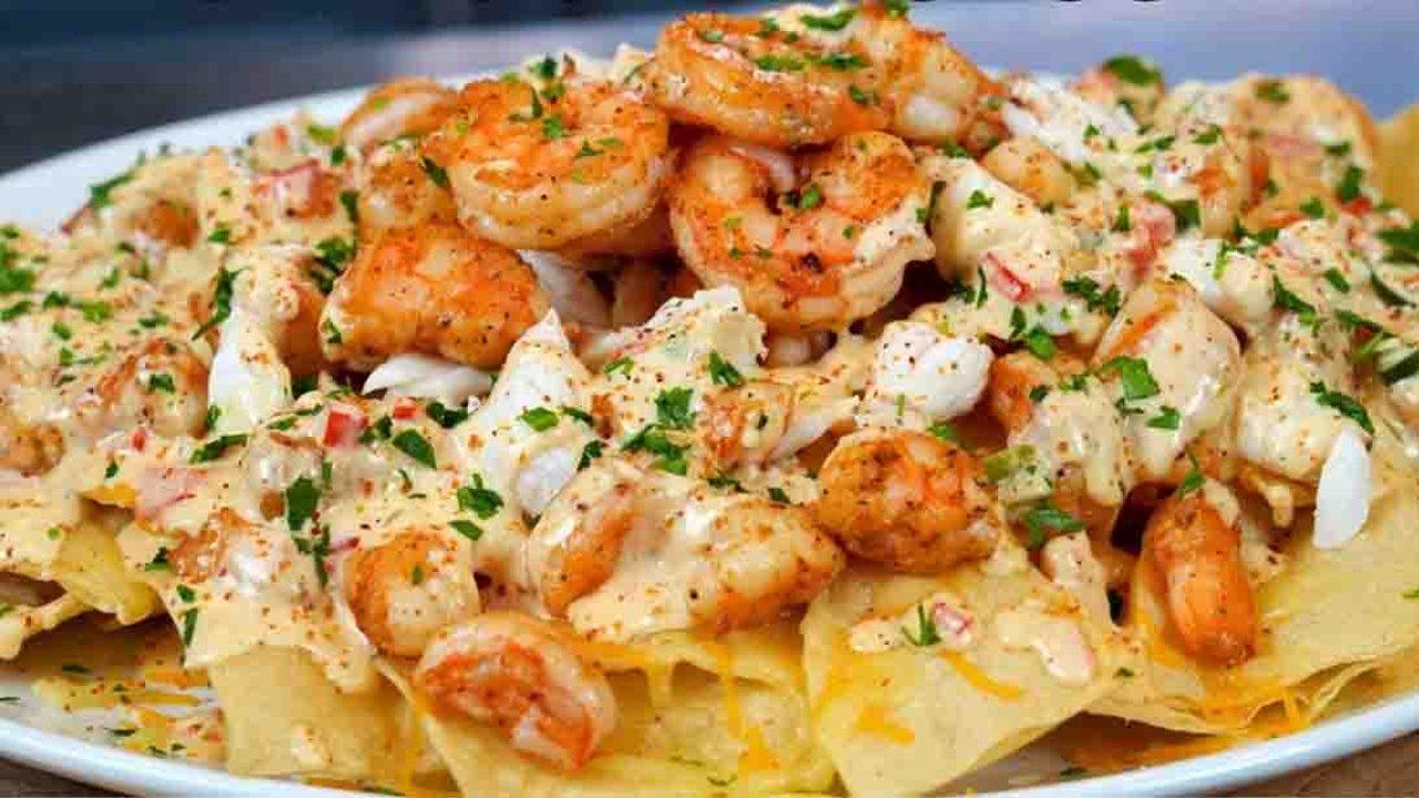 Crab & Shrimp Nachos w/ Homemade Chips
