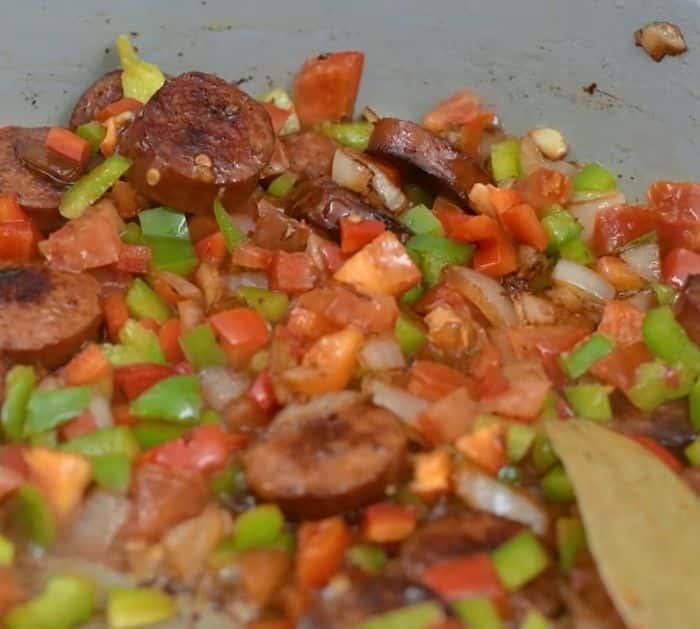 Easy Chicken Sausage and Shrimp Pasta Jambalaya Ingredients
