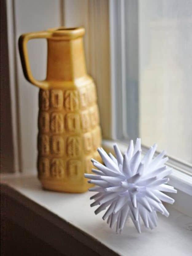 DIY Modern Paper Ornament, a popular choice on this list and a project that comes together in an afternoon