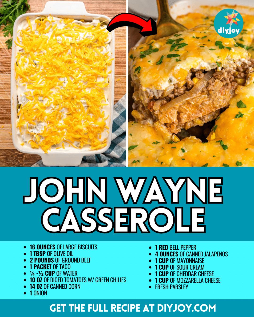 The Best John Wayne Casserole Recipe
