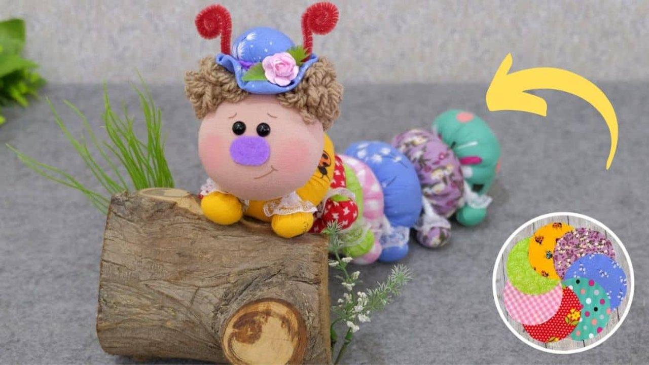 How To Sew A Caterpillar Using Scrap Fabrics