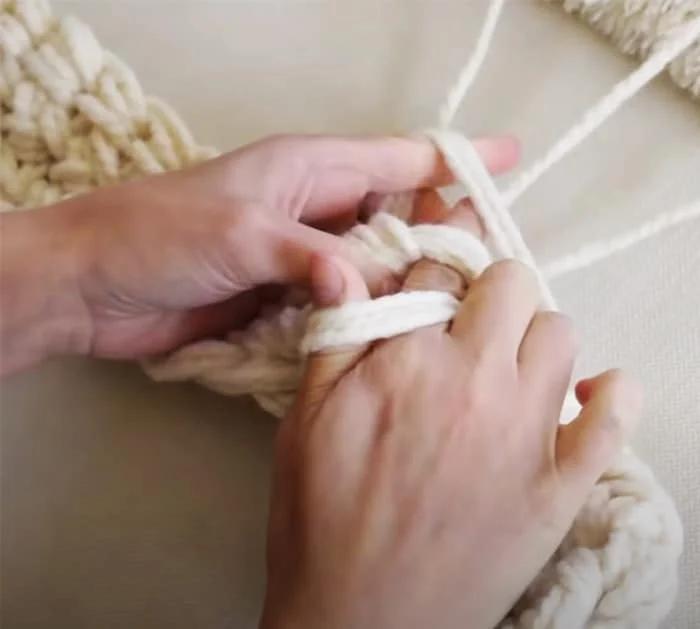 How to Hand Crochet A Blanket | DIY Sewing