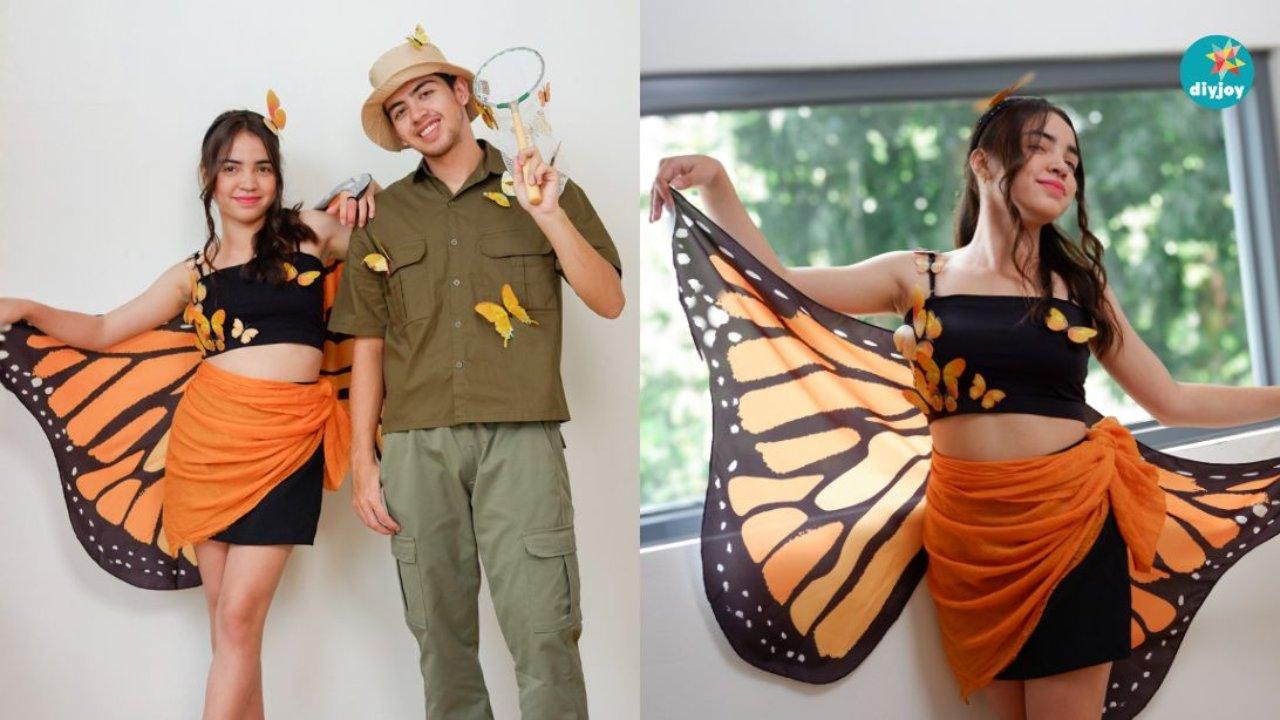 Butterfly and Butterfly Catcher Costume Idea for Couples