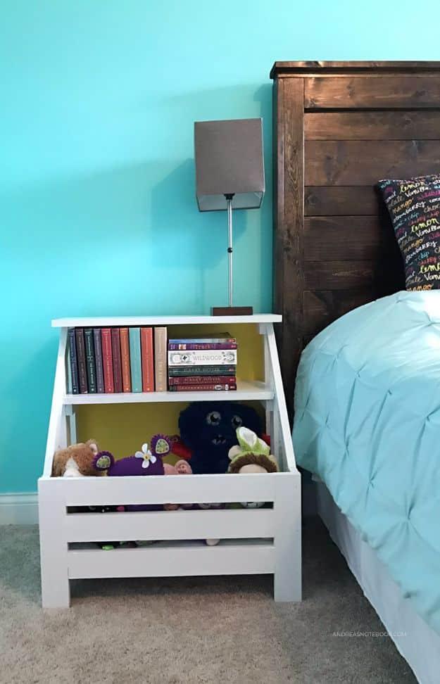 Build A Bookshelf Nightstand, a charming DIY nightstand idea for the bedroom and an easy weekend build using basic tools