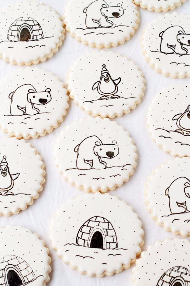 Stamped cookies with clean printed lettering pressed onto dry royal icing using a clear stamp and block