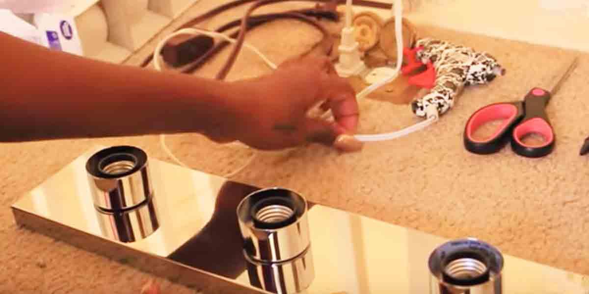 Watch What She Does To Update Her Hollywood Lights For A More Stylish Look!
