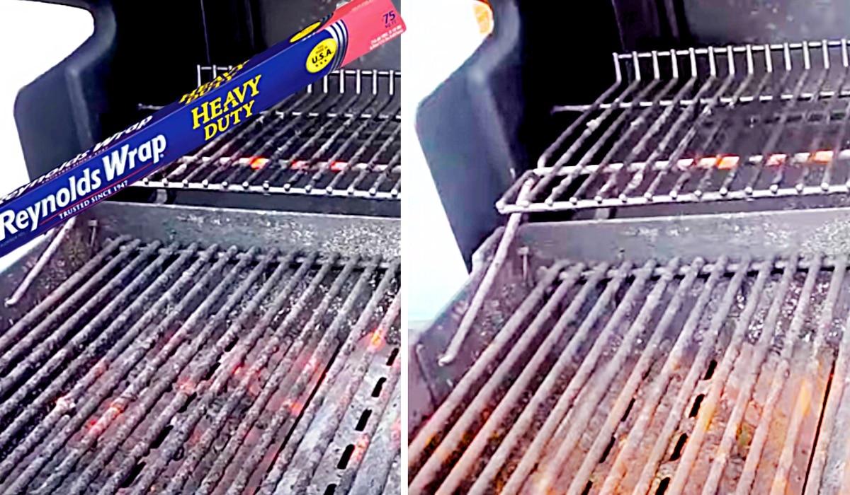 How To Clean A BBQ Grill With Foil