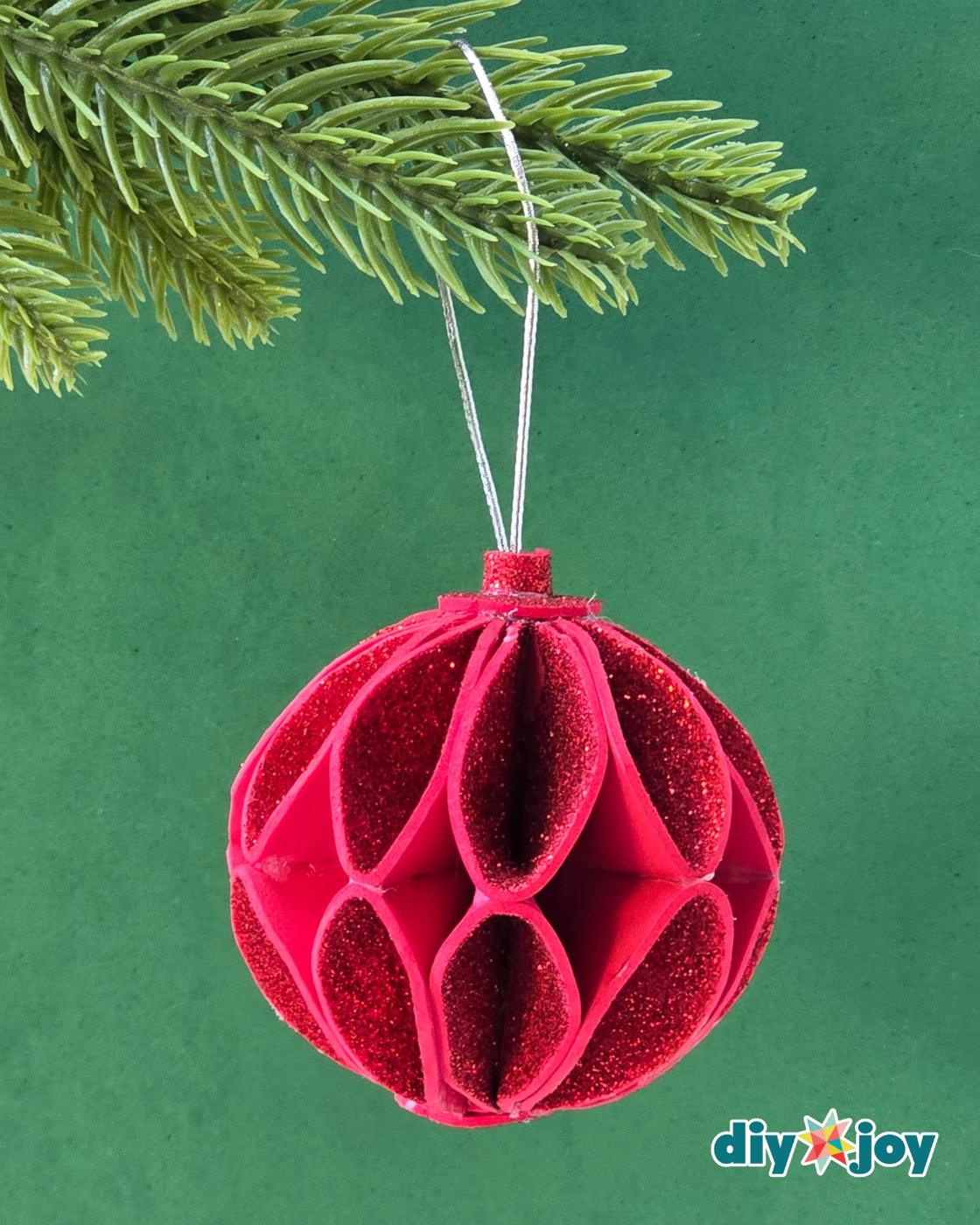 Glitter Foam Christmas Ball Ornament — why you’ll love this 💕