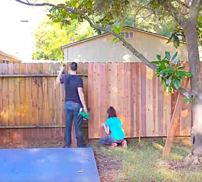 Do a patio makeover with paint and fence replacement
