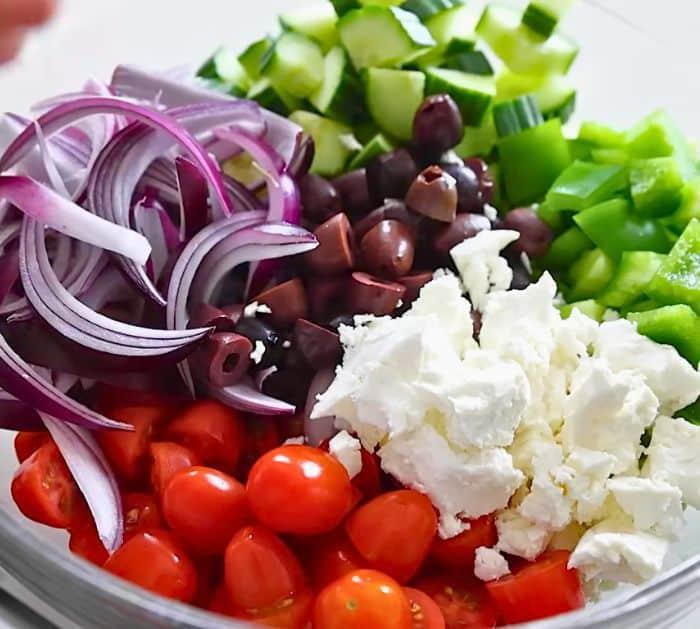 Easy Greek Salad Recipe Ingredients
