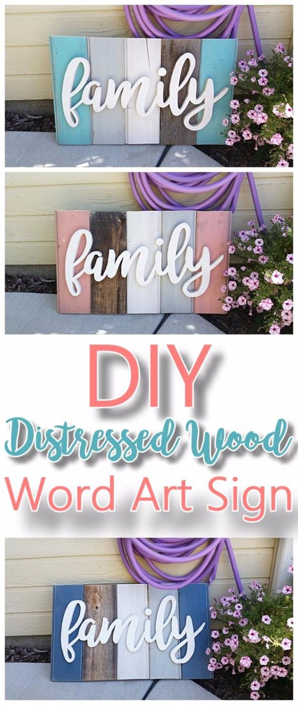 DIY Family Word Art, a gift worth repeating for every occasion and a satisfying weekend project worth the effort
