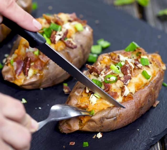 How to Make Twice-Baked Sweet Potatoes