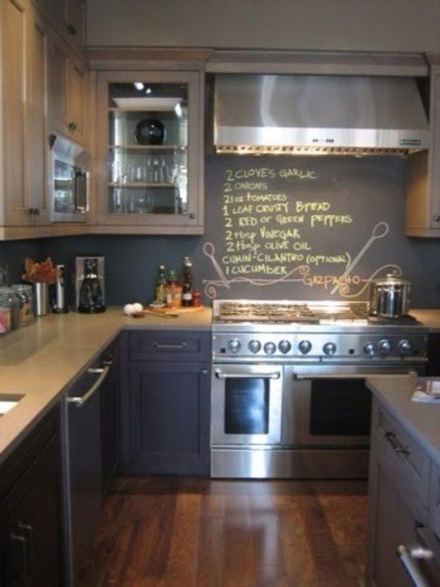 Chalkboard Kitchen Wall Recipe, a fun project worth trying this weekend and one worth bookmarking from this list