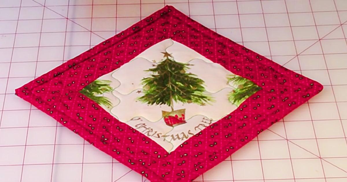 Learn To Sew A Christmas Pot Holder