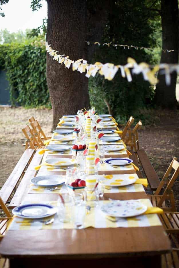 Labor Day Party DIY Decor Ideas - Summertime Table Decorations - DIY Projects & Crafts by Sueeye at