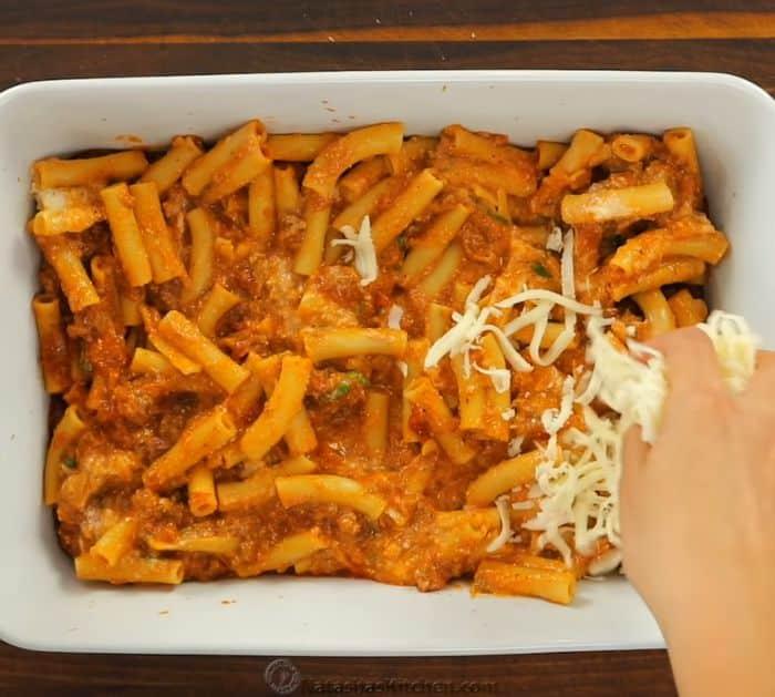 Make Ahead Cheesy Baked Ziti Recipe Instructions