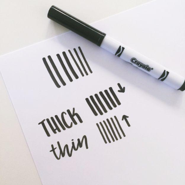 Brush Lettering Tutorials - First Step To Learn In Brush Lettering - Simple and Fun Calligraphy Tutorial Videos - How To Paint the Alphabet in Calligraphy Handwriting with Pens, Wa