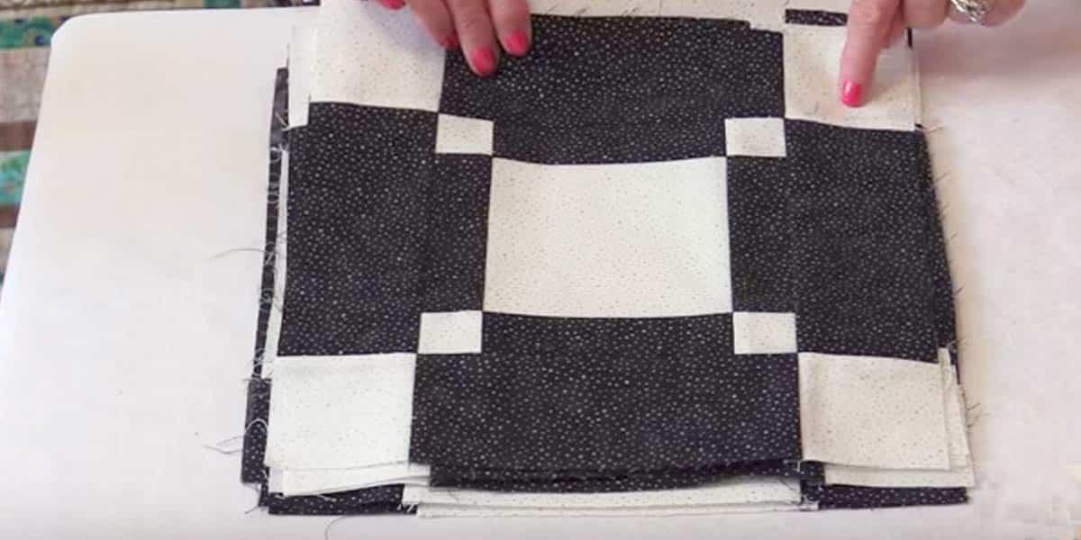 She Cuts Small White Squares And Larger Black Ones And Makes An Item You’ll Adore!
