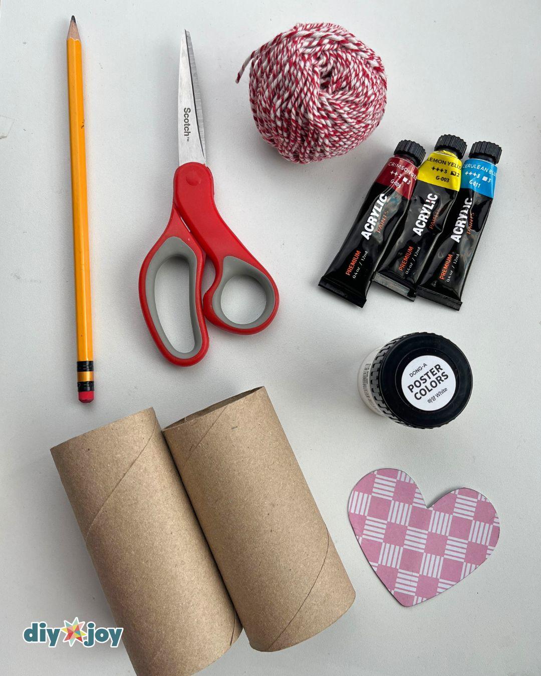 Cardboard Heart Garland — diy heart garland materials