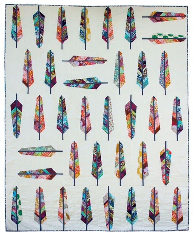 Unique Quilt Pattern | Easy Feather Pattern Quilt | DIY Projects & Crafts by Sueeye at