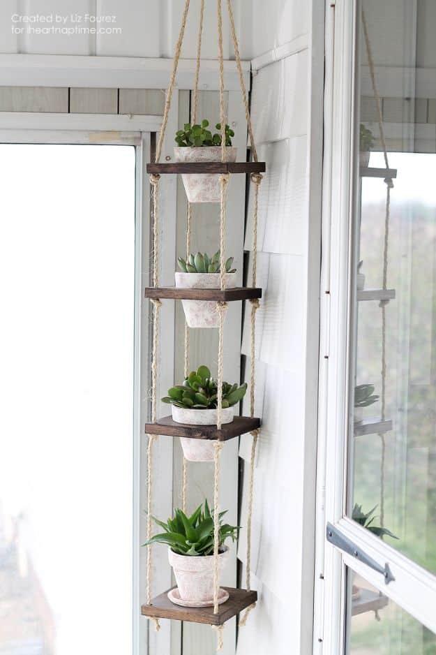 DIY Vertical Plant Hanger, forgiving enough to redo without wasting materials and a look that beats anything from a store