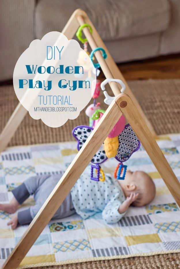 DIY Nursery Decor - Wooden Baby Gym - Easy Projects to Make for Baby Room - Decorations for Boy and Girl Rooms, Unisex, Minimalist and Modern Nurseries and Rustic, Farmhouse Style