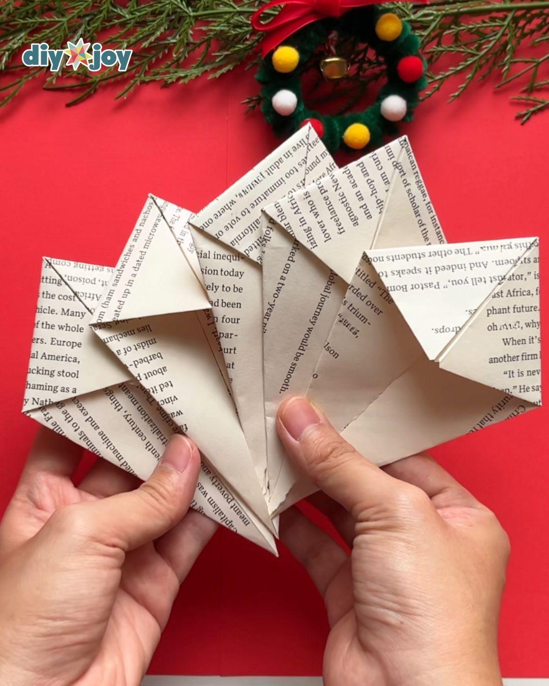 Homemade Paper Star Ornament — diy star decoration